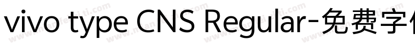 vivo type CNS Regular字体转换